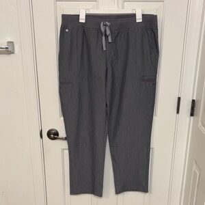 FIGS Technical Collection Cargo Pant Scrubs in Graphite